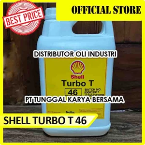 SHELL TURBO T 46 ( 5 Liter - Turbin dan Compressor Oil  )