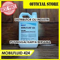 MOBILFLUID 424 ( oli hidrolik dan transmisi premium - 5 liter )